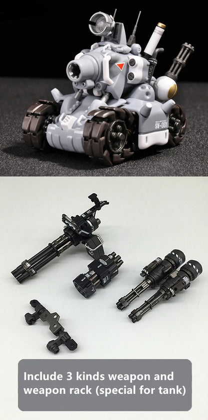 YH Metal Slug Super Vehicle SV-001 tank model movable inner structure Blue or Grey