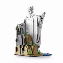New King Statue Assembled Building Blocks Bookshelf Desktop Display Stand Bricks Adult Collectible Birthday Decor Gift Toy