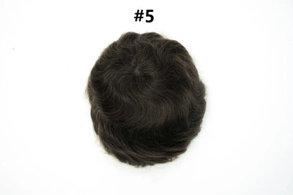 Os21 0.03-0.04mm NG Clearance Thin Skin Toupee Capillary Prothesis Hair Piece For Men Hair Replacement System V Loop Men Toupee
