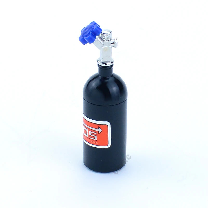 RC Crawler Car Metal Simulation NOS Nitrogen Bottle Model for 1/10 Traxxas TRX4 Defender Axial SCX10 II 90046 RC4WD Yikong 40082