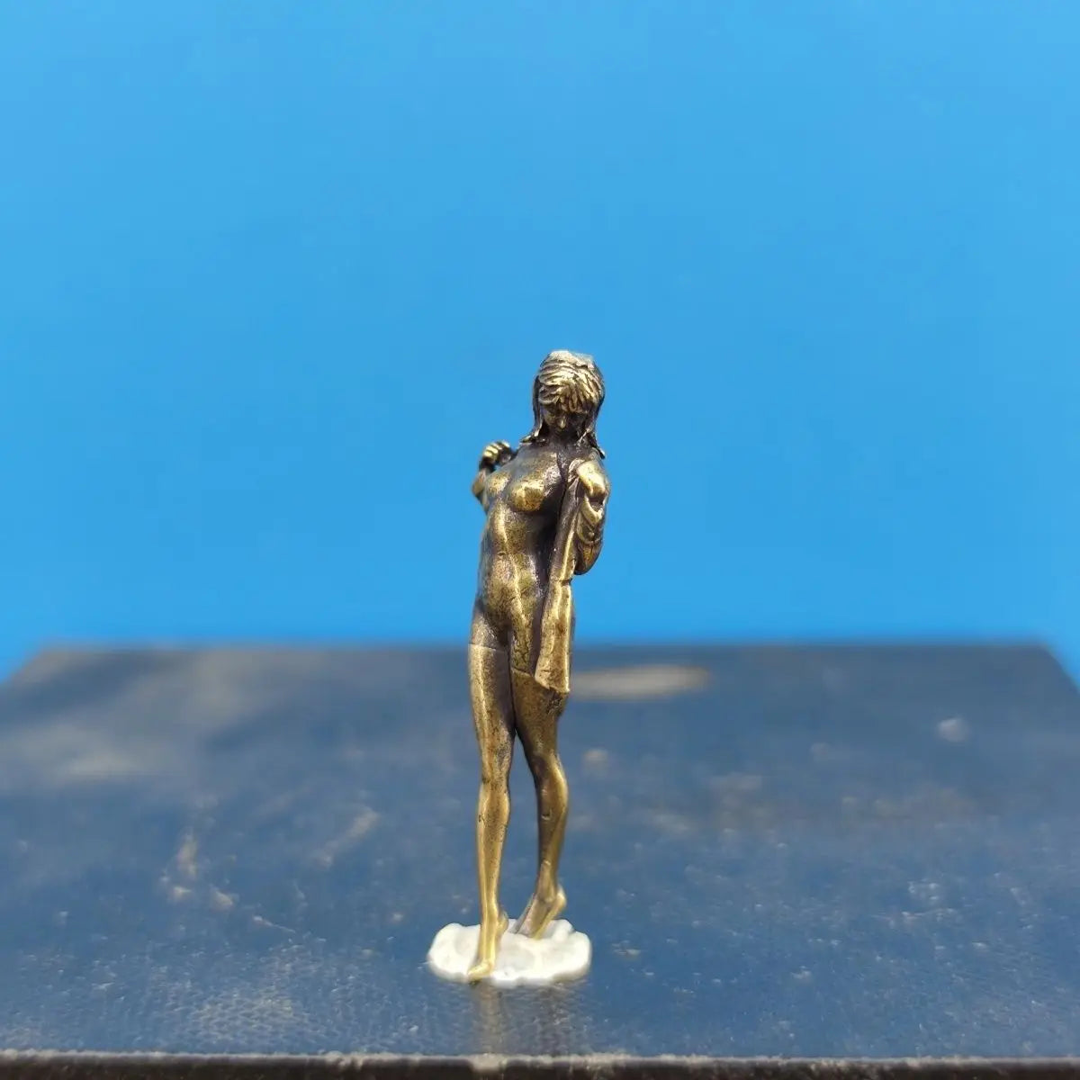 Brass Changing Sexy Beauty Doll Model Figure Miniature Sandbox Micro Landscape 1:43 Paintable Figure
