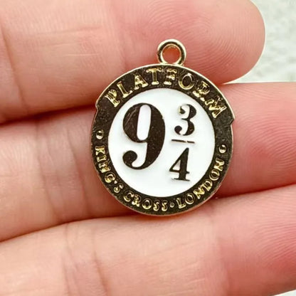 10/20Pcs Harry Potter‌ Anime DIY Hand Making Alloy Keychain Backpack Handmade Keychain Accessories Cute Keyring Gift for Fans