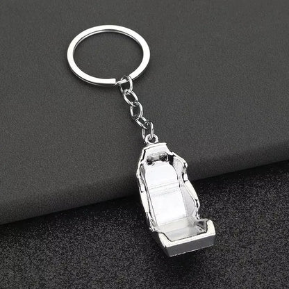 Stainless Steel Car Keychains Brake Disc Turbocharger Gear Design Keyrings Creative Mechanical Car Parts Keychain Gift for Men