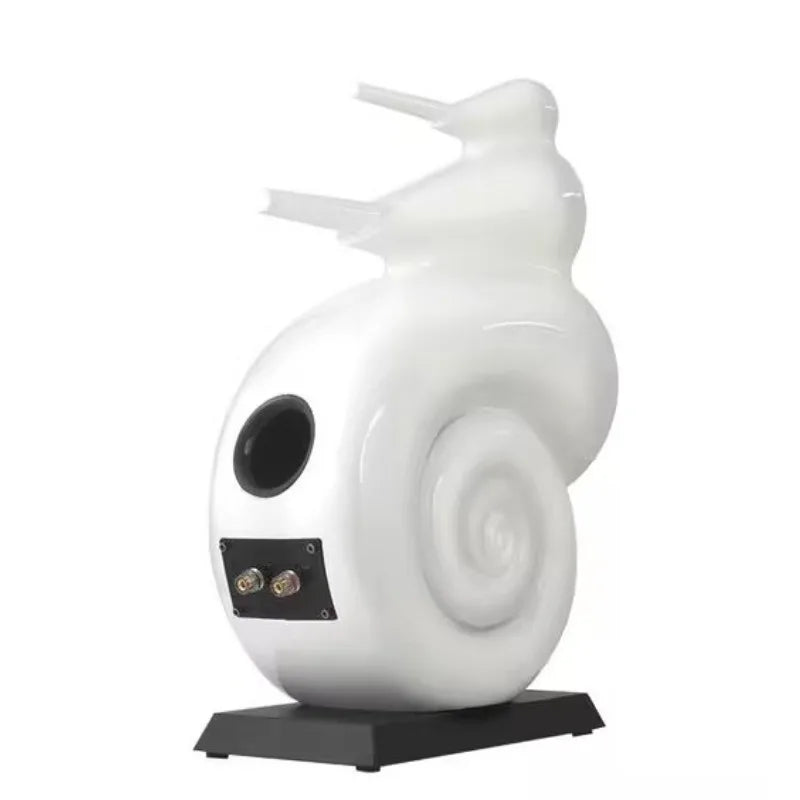 KYYSLB 5-inch Passive Home Wooden Speaker HiFi High Fidelity Bookshelf Speaker Active Triple Division 5-inch Nautilus Speaker