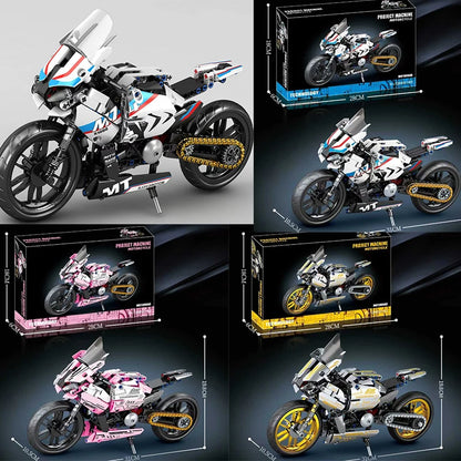 Technical Mini Building Blocks Model Mechanical Gifts Car Racing Speed Super Bricks Puzzle Adult Bricks Motorcycle Creative Kit
