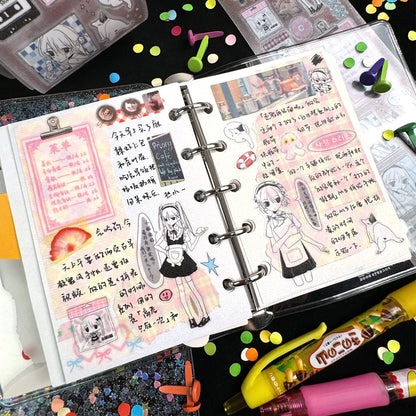 1pcs/1lot Decorative Adhesive Tapes Pieced together time Scrapbook Junk Journal DIY Paper Japanese Masking Scrapbooking Stickers