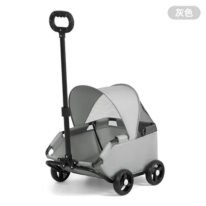 Small Pet Stroller for Dogs Cats Teddy Bears Outdoor Activities Lightweight and Foldable Car Accessories