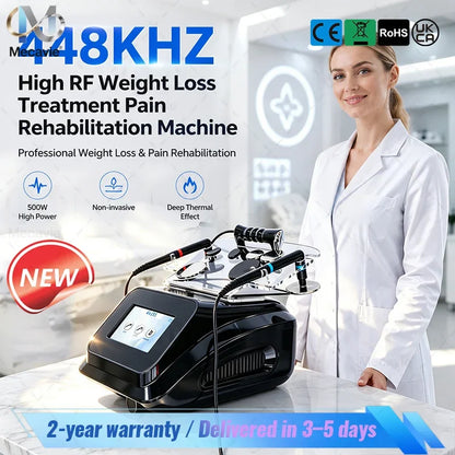 INDIBA Face Lifting 448K Tecar Cavitation Health and Beauty Body Care System RF Slim Machine Weight Loss Home Use Relieve Lamp