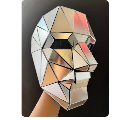 Nightclub Dance Mask Mirror Cover Woman Irregular
