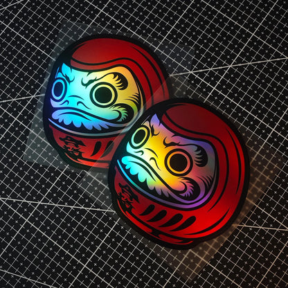A DARUMA Doll JDM Vinyl Decal - A Car Laser Laser-Themed Sticker