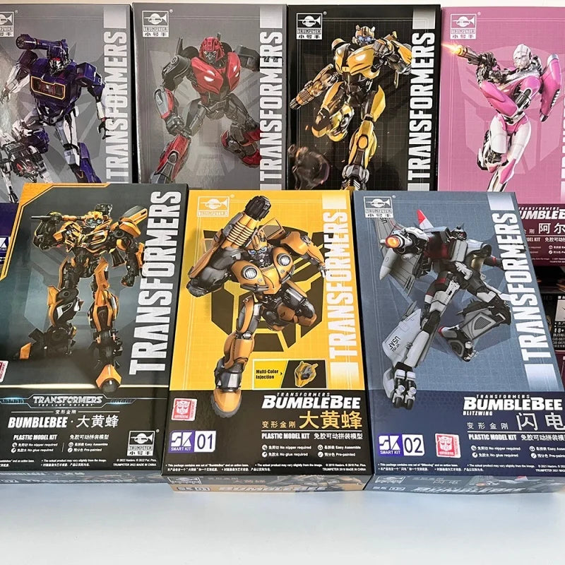 In Stock Trumpeter Transformers Animation Movies OPTIMUS PRIME ARCEE WHEELJACK BLITZWING BUMBLEBEE CLIFFJUMPER STARSCREAM