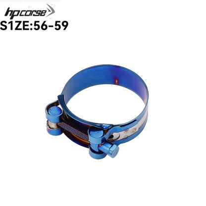32mm - 85mm Motorcycle Exhaust Clamp Clip Stainless Steel Exhaust Pipe Clamps For Middle Exhaust Connect Fixed Seal Install