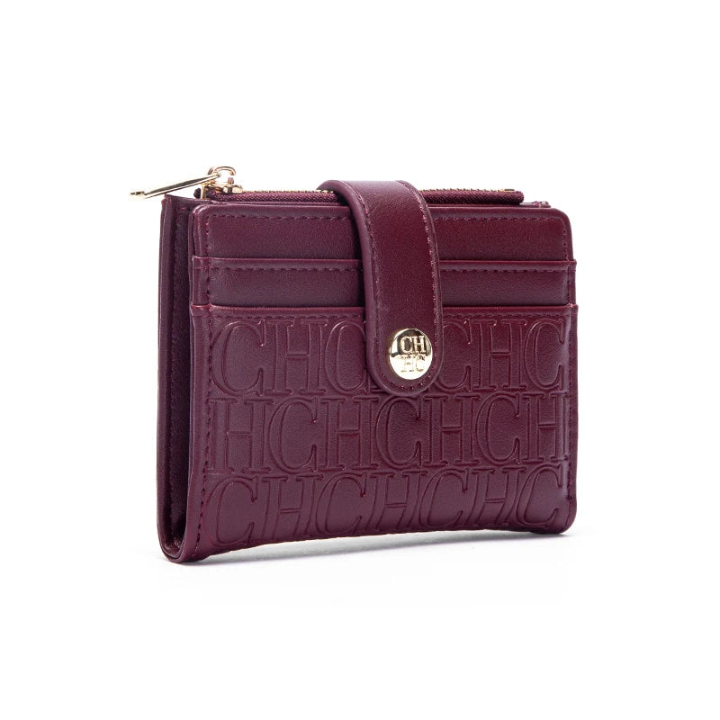 CHCH Fashion Classic Retro Men's and Women's Universal Wallet Letter Printed Portable Card Bag Zero Wallet
