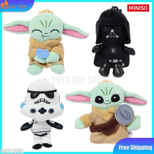 New Original MINISO Blind Box Star Wars The Mandalorian And Grogu Series Mystery Box Kawaii Plush Keychain Room Decora Toy Gift