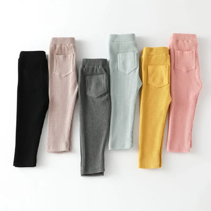Baby Girls Boys Pants Kids High Waist Cotton Big PP Pant Spring and Autumn Girl Leggings Trousers Children Clothes 0-6 Years