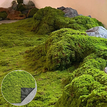 Simulation Artificial Moss False Grass Carpet, Bionic Lawn Paving Accessory, DIY Micro Landscape Decor for Bonsai Indoor Outdoor