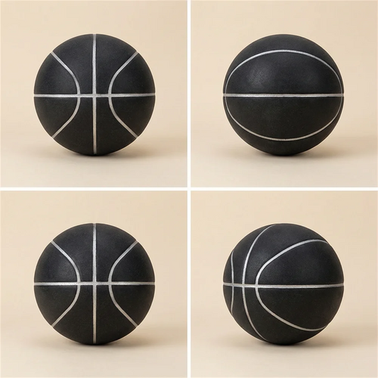 Mute Basketball for Indoor Training, Never Disturb Neighbors, Soft PU Foam Noiseless Bouncing Ball for All Ages with Wall Mount