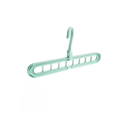 1pc - Nine hole multifunctional magic folding clothes hanger, convenient storage and space saving storage cabinet