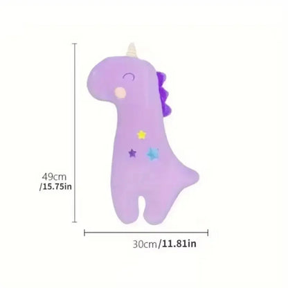A Must - buy! Cute Dinosaur and Unicorn - shaped Car Seat Belt Shoulder Covers, Made of Plush Material, Universal for All Cars