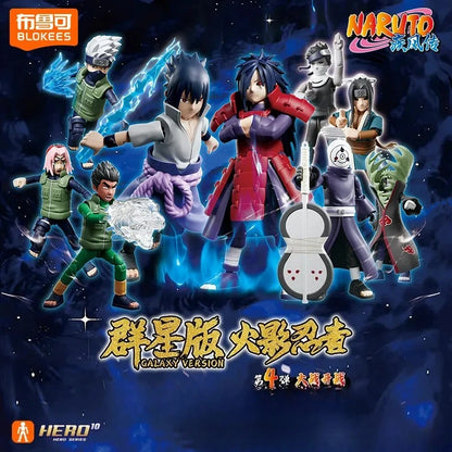 Blokees War 4th Edition Building Blocks Hatake Kakashi Uchiha Madara Uchiha Sasuke Action Figure Collectible Toy