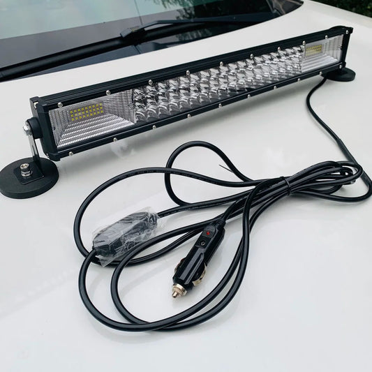 324W Magnetic LED Offroad Light Bar 21' Combo Beam Car SUV Truck Roof LED Strip 4x4 Headlight Offroad Spotlight Ship Searchlight