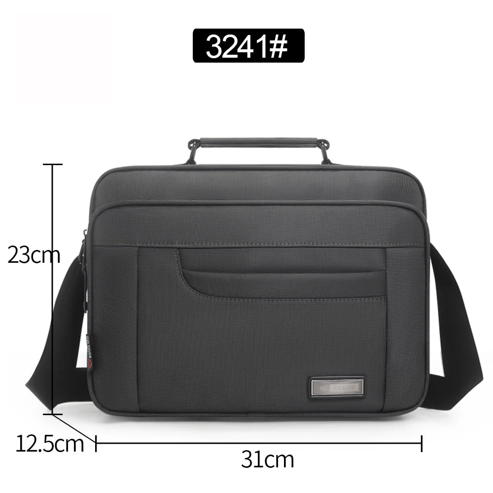 Shoulder Bag Men Handbags Messenger Small Business Briefcase Large Capacity Multifunction Fashion Casual Waterproof