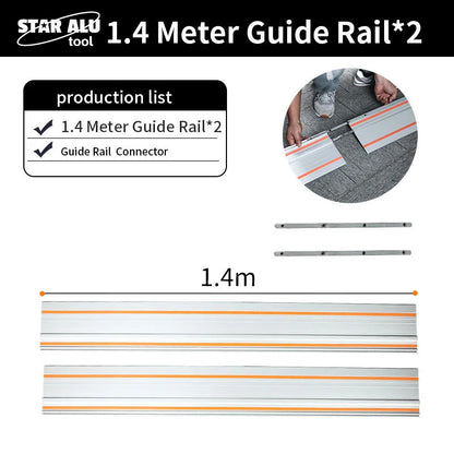 Plunge Cut Track Saw 6750RPM Electric Circular Saw with Guide Rail System Professional Woodworking Cutting Tool for Plywood MDF