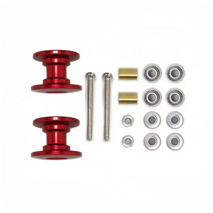 2Pcs RC 4WD Accessories - Suitable for Tamiya 94945 13-12mm Lightweight Two Guide Wheels