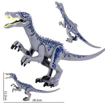Jurassic Dinosaurs Spinosaurus Large Brick Toy Joints Open Mouth 7 Color Designs, Collectible Decor DIY Puzzle Assembly Gift