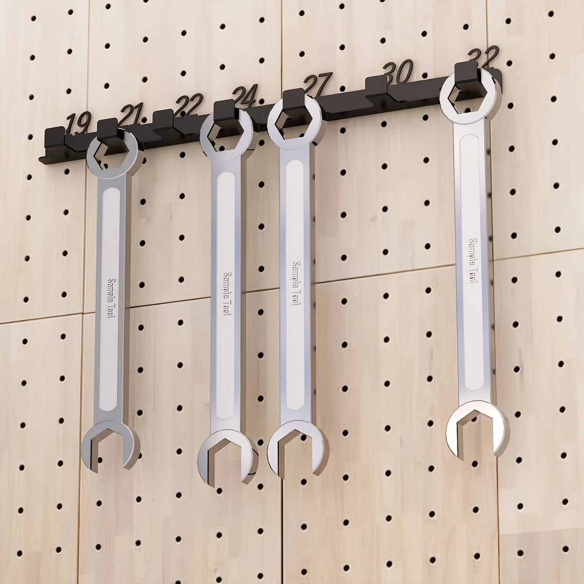 [Durable Screw Organizer] Durable Heavy-Duty Metal Wall-Mounted Screw Organizer with Numbered Slots (61 for #6, 31 for #8, Etc.)