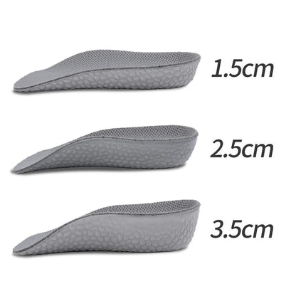 3.5CM Invisible Height Increasing Insoles Half Sole Heighten Sports Shoe Pad Inserts Men Women Orthopedic Arch Support Insole