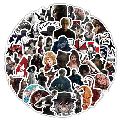 Resident Evil Stickers Graffiti Stickers DIY Diary Phone Case Handmade Scrapbook Aesthetic Stickers