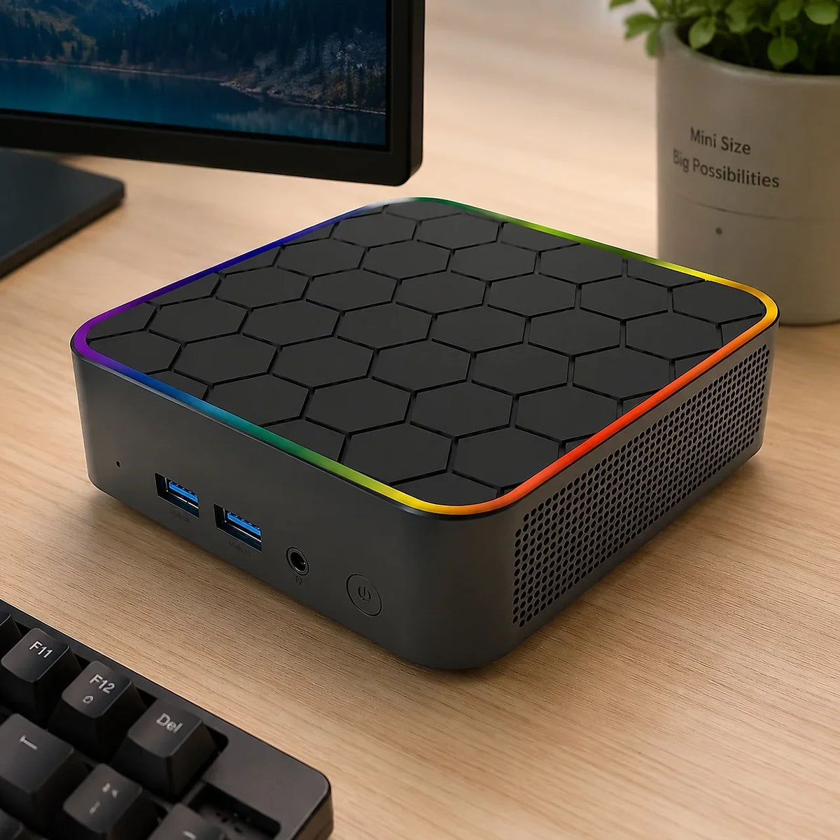 Intel Core I9 10980HK Windows 11 Pro Portable Pc Computer 32GB RAM 1/2TB SSD WIFI 6 BT5.2 4K 60Hz HD Mini Gaming Office Study Pc
