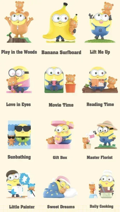 POP MART Minions: Rise of Gru Better Together Series Genuine Blind Box Mystery Box Guess Bag Toys Doll Cute Anime Figure Desktop
