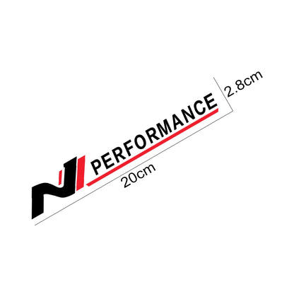 2pcs Car Sticker N Performance Graphics Stripes Vinyl Decor Decal For Hyundai i10 i20 i30 i40 ix35 Tucson Elantra SONATA GENESIS