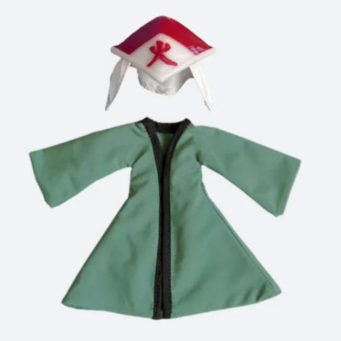 1/12 Scale Naruto Action Figure Five Generations Tsunade Cloth Robe Vest Pants Shoes Set Clothes Model for 6" Female CF Doll Body