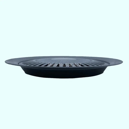 Korean Portable Outdoor Smokeless BBQ Grill Pan - Household Gas Stove Top Roasting Cooking Tool Set for Healthy Cooking