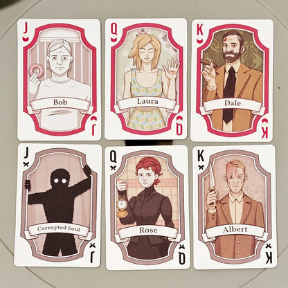 Rusty Lake Playing Cards - 54 Pcs Poker Cards Featuring Mr. Crow, Mr. Owl & Cube Escape Characters 9*6cm on Embossed Cardstock