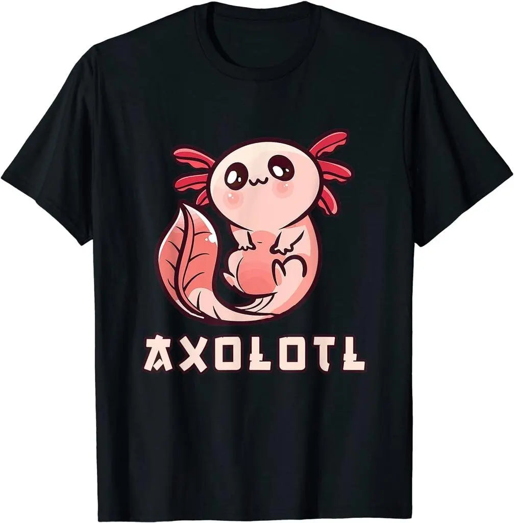 I AXOLOTL QUESTIONGS Children Boy Girl T shirt 2026 New Summer Short Sleeve T-Shirt Cute Style kidS casual SPORTS Tops