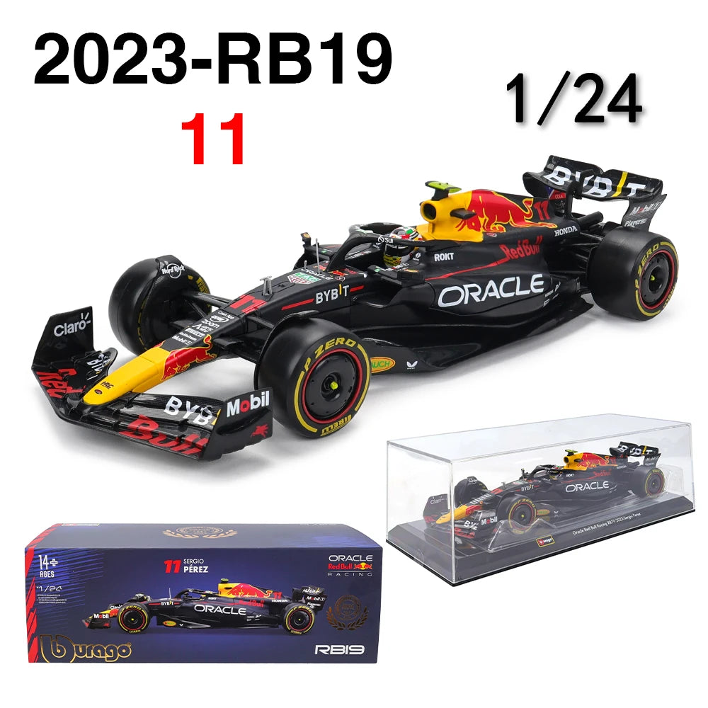 Bburago 1:24 2022~2025 Mercedes W15 44# Hamilton 63# Russell F1 series various styles Red Bull Ferrari McLaren Alloy car model