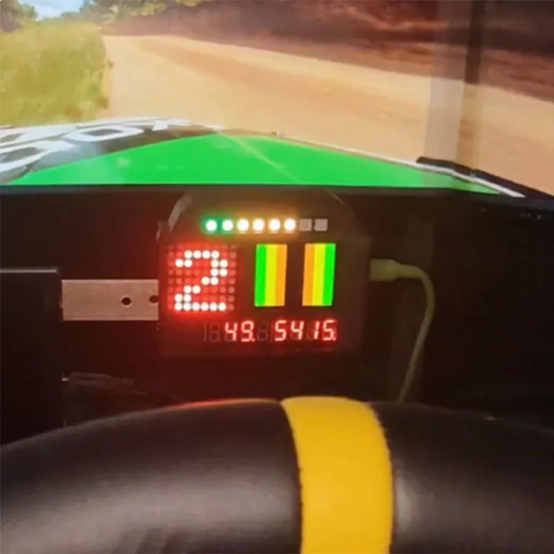 Racing Dashboard Sim Racing Speed Display Car Steering Wheel Display Dashboard For Thrustmaster For Logitech / SIMAGIC MOZA PC