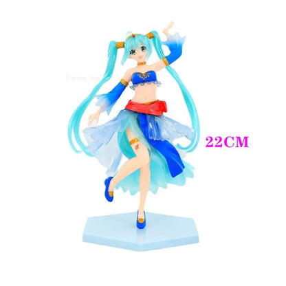 Anime Figure Wedding Dress Action Figures Kawaii Swimsuit Vocaloid PVC Collectible Model Toys Girl Gift