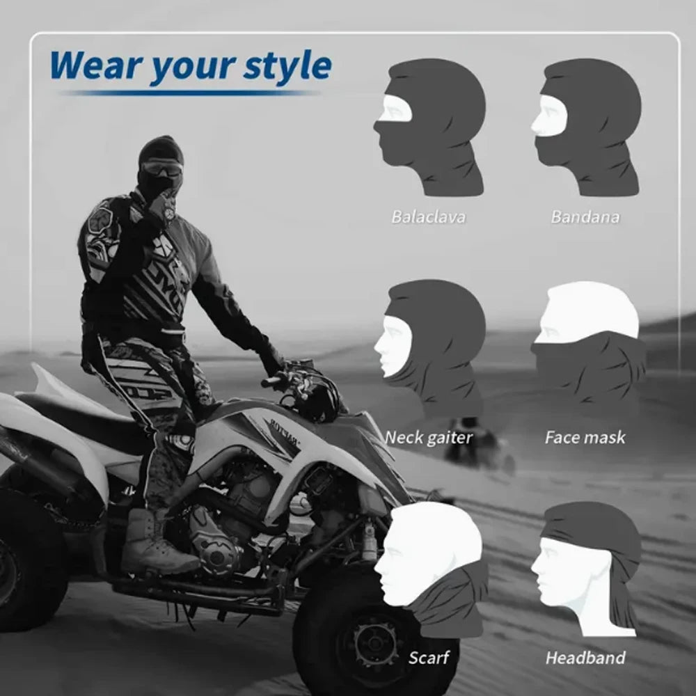 1/2/3/4pcs Simple Shiesty Print Balaclava Mask Hat, UV Protection Headgear For Outdoor Sports Cycling And Skiing