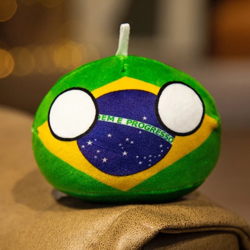 Country Ball Plush Toys 70 Styles 10cm Polandball Pendant Country Balls Countryball Stuffed Doll Xmas Birthday Gifts for Kids
