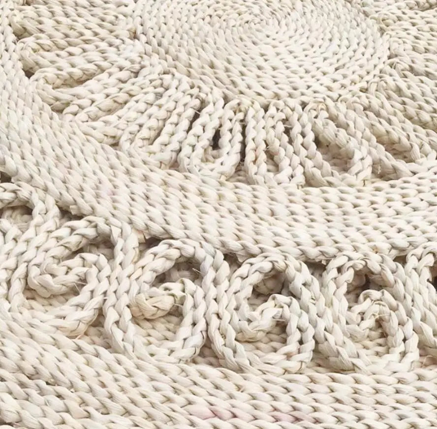 Japan Round Straw Woven Carpet Cornskin Seat Cushion Rugs Handmade Futon Mat Rug Tatami Window Meditate Worship Yoga Mat Balcony