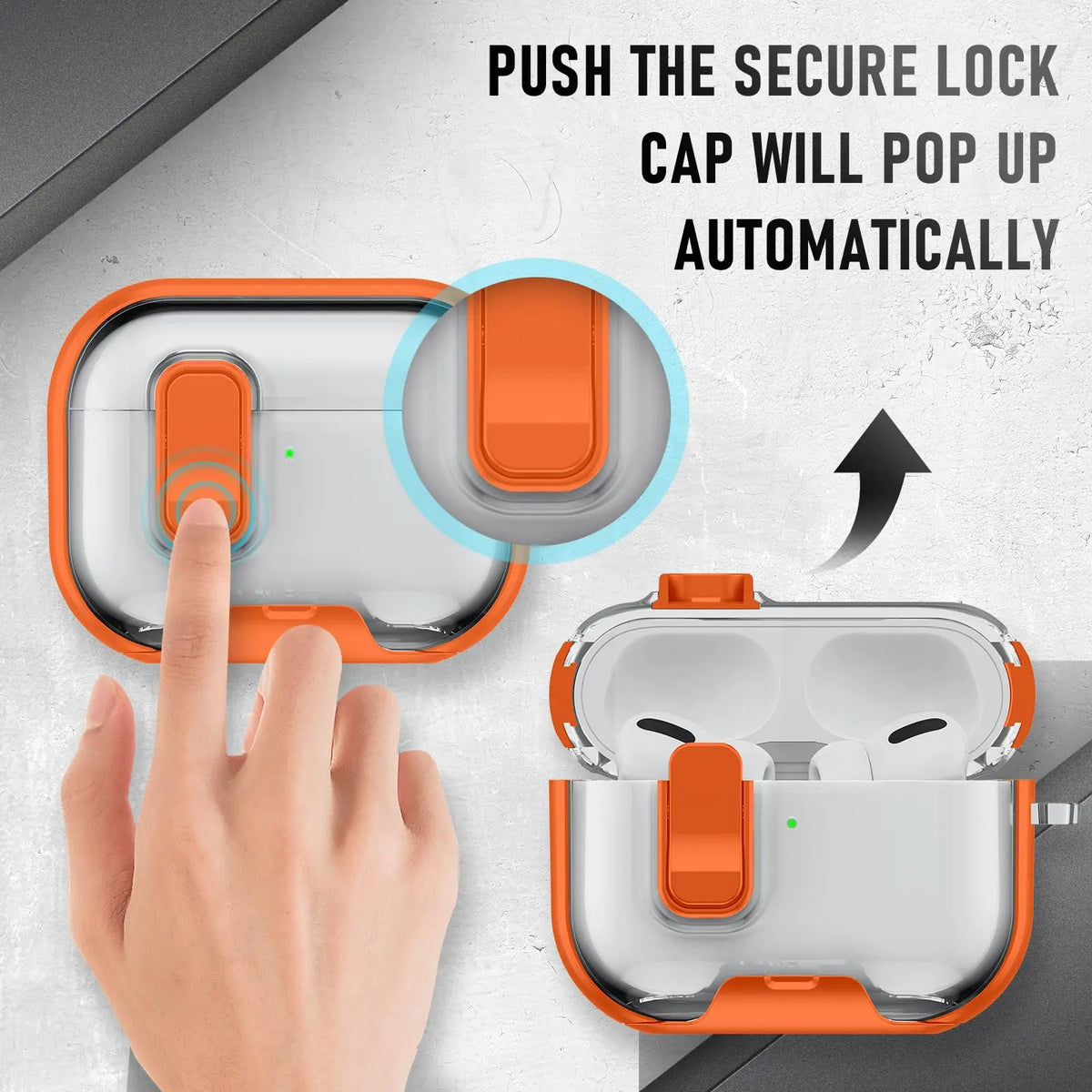 Case for Airpods Pro 3 with Secure Lock & Phone Stand Soft TPU Protective Case with Lanyard Anti-Scratch Shell for AirPods Pro 3