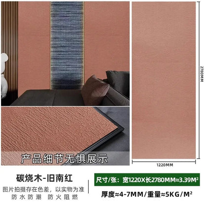 Soft carbonized wood flexible stone bendable panel exterior wall imitation charcoal wood board