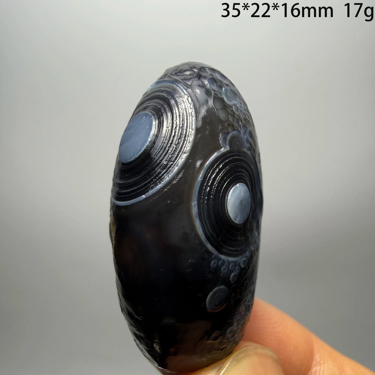 Natural Sardonyx Agate Alxa Gobi Eye Mineral Specimen Energy Crystal Chakra Reiki Healing Stone for Garden Home Decor  A4-2-24