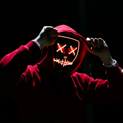 Wireless Bar Music Festival Neon Purification Mask Carnival Party Mask Glow in the dark Cosplay costume supply