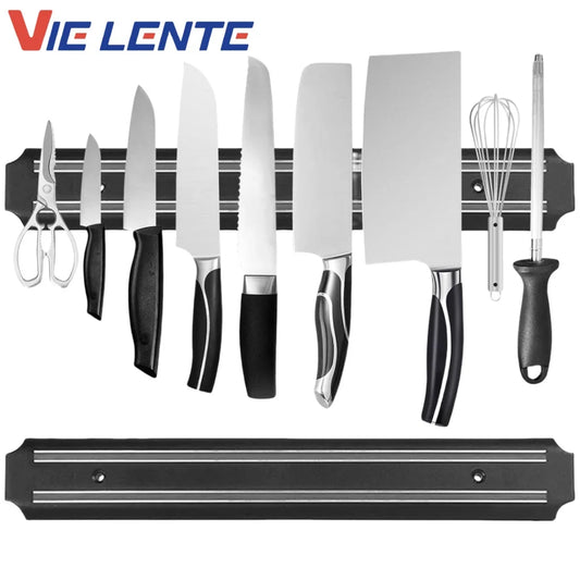 Professional Magnetic Knife Strip Stainless Steel Magnetic Knife Holder Rack Kitchen Knife Bar 33 38 cm Kitchen Accessories